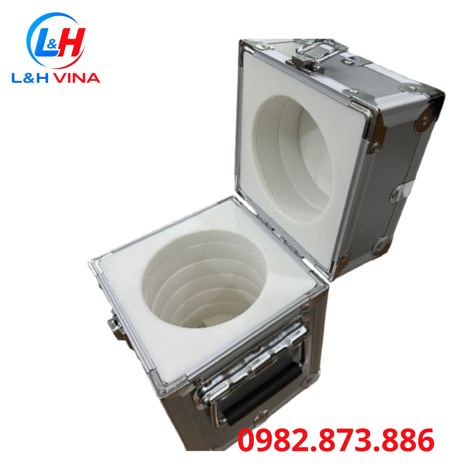 Hộp đựng quả cân 20kg nhôm