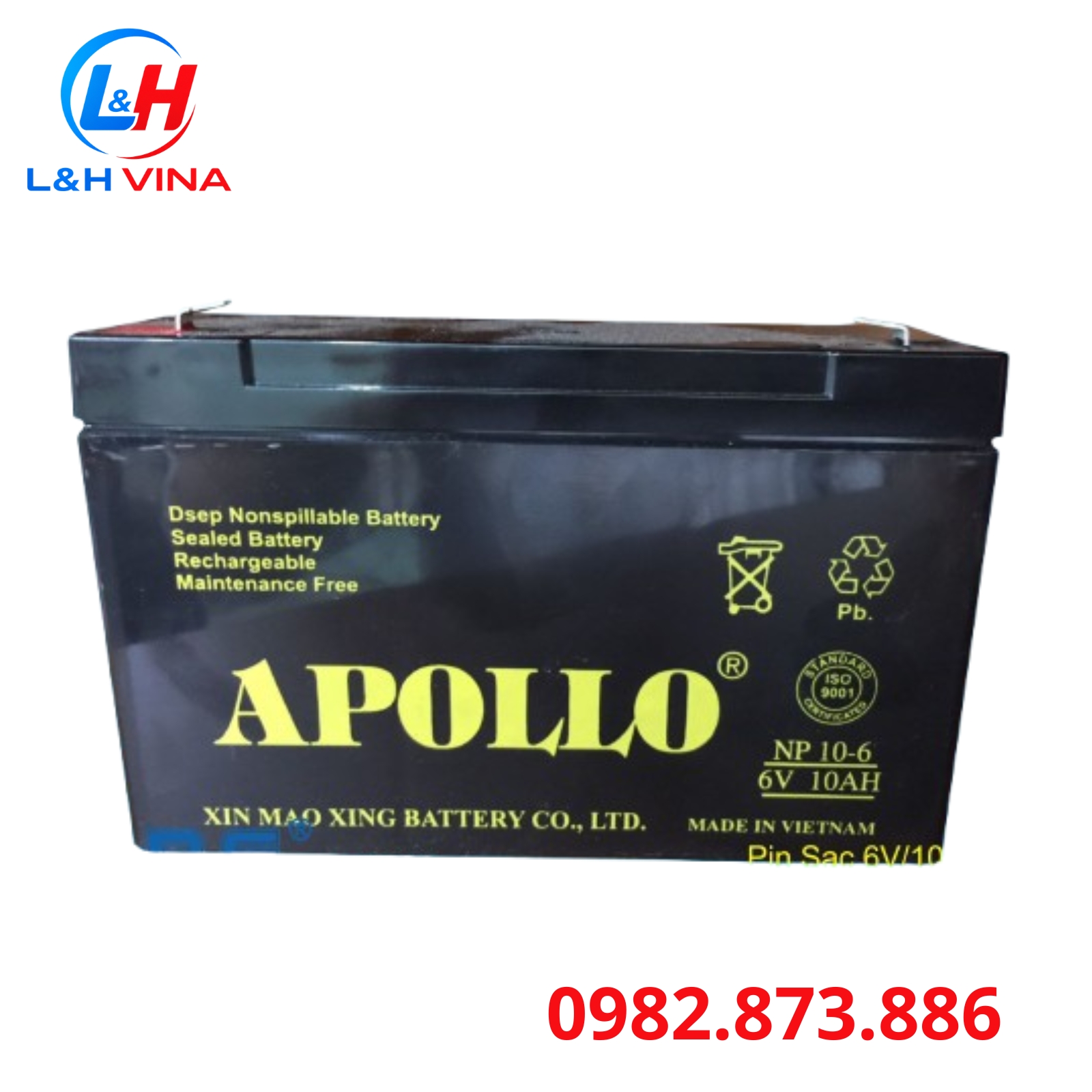 Pin sạc 6V/10AH