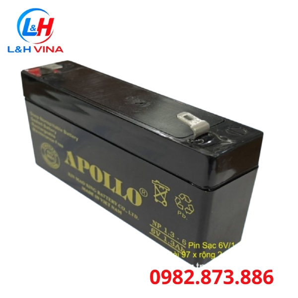 Pin sạc 6V/1.3AH
