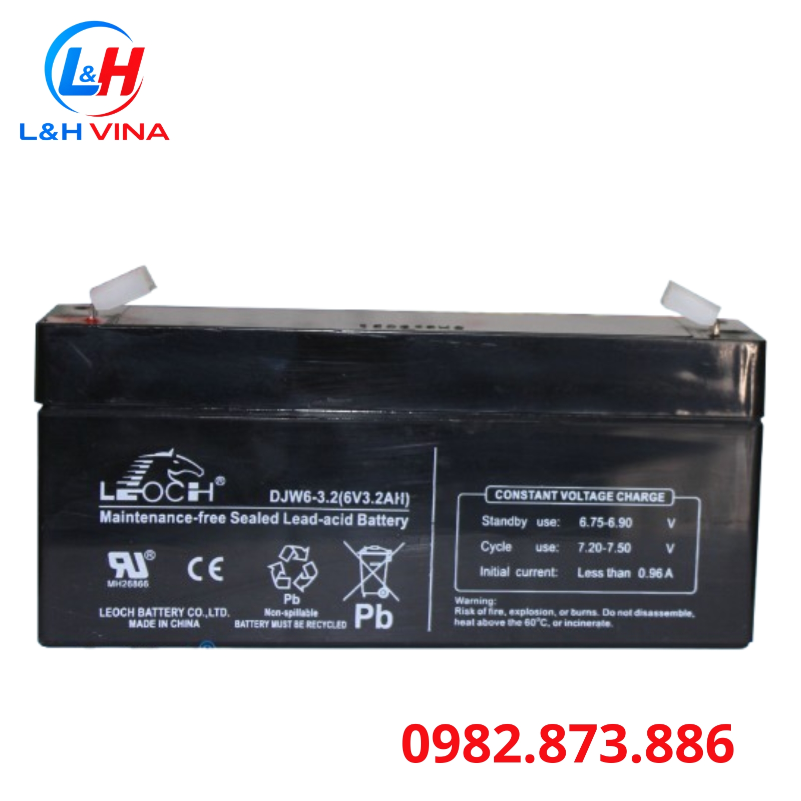Pin sạc 6V/3.2Ah