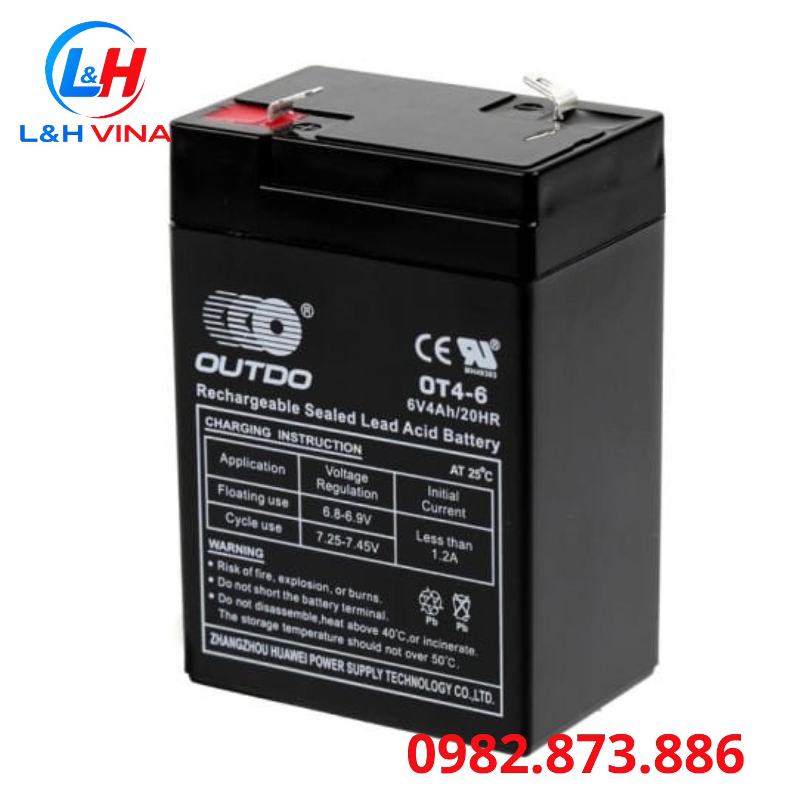 Pin sạc 6V/4Ah