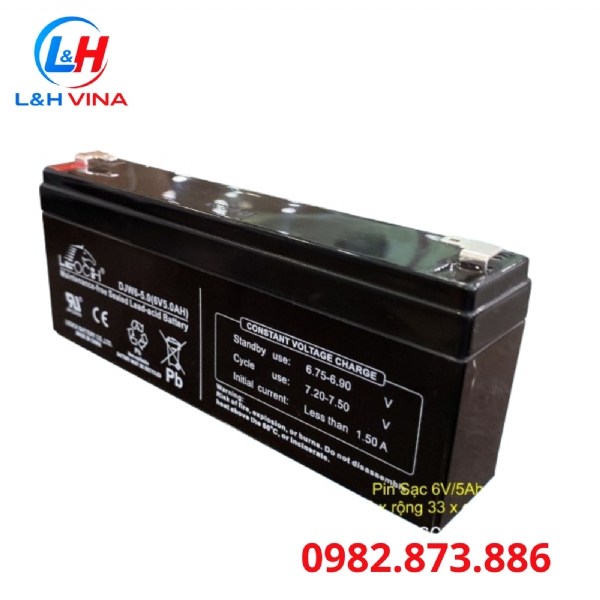 Pin sạc 6V/5AH