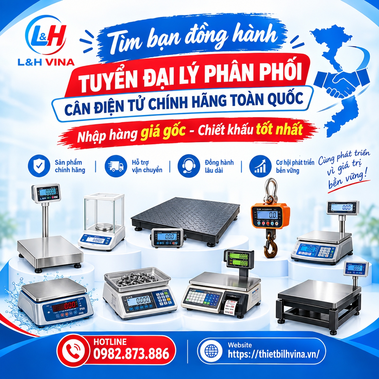 TUYỂN ĐẠI LÝ PHÂN PHỐI CÂN ĐIỆN TỬ CHÍNH HÃNG TOÀN QUỐC