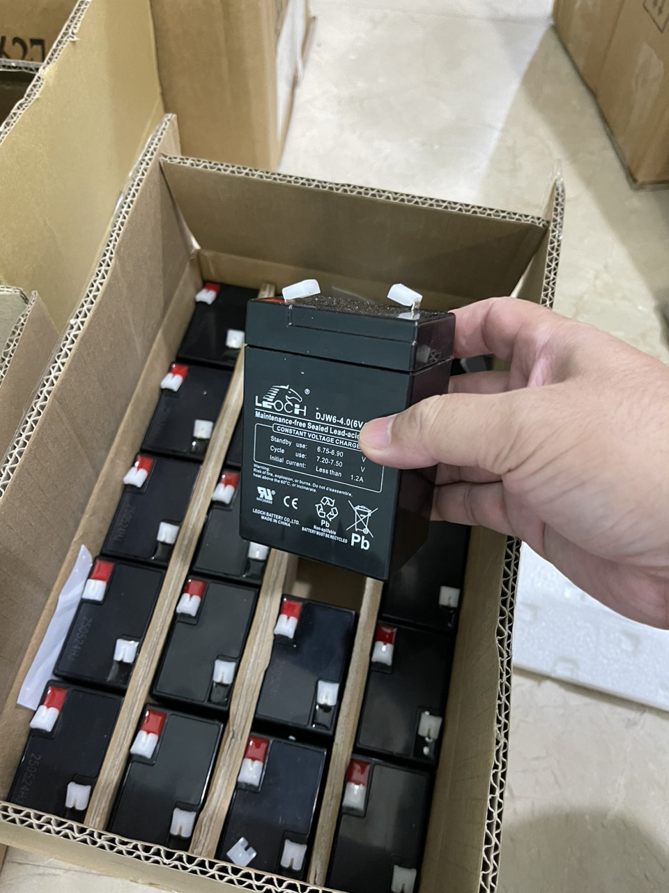 Pin sạc DJW6-4.0 6V/4.0Ah