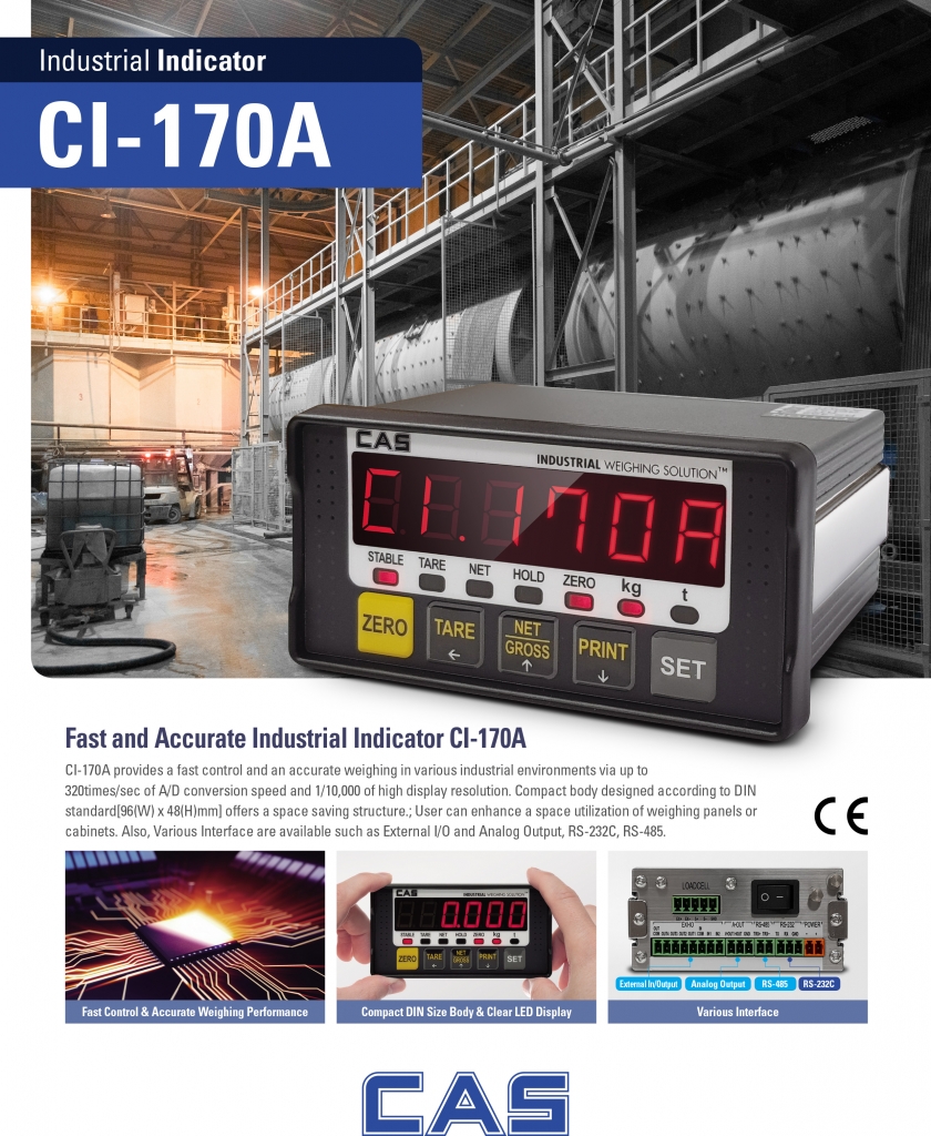 Đầu Cân Điện Tử CI-170A CAS
